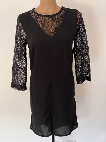 vintage haljina: XS (EU 34), bоја - Crna, Dugih rukava