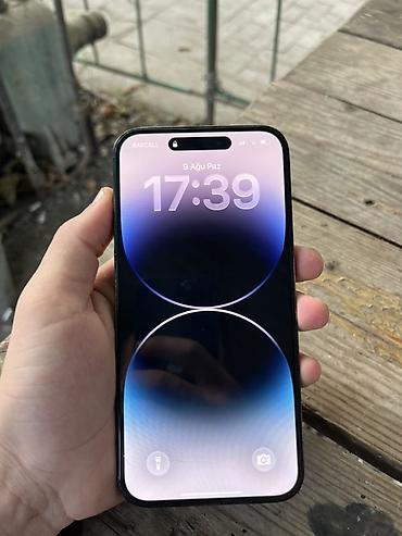 aple 14: IPhone 14 Pro Max, 128 GB, Qara, Qırıq — 1