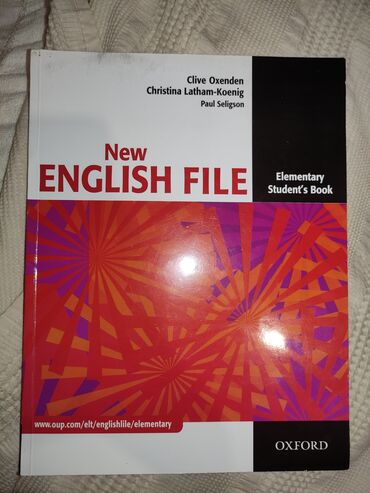 kitab şkafi: Elementary English kurs kitabi Ela Oxfordun kitabi A1-A2 leverlara