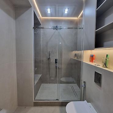 Душевые перегородки и ограждения: Душ тосмолорун даярдалган поддонго ылайыктап,сапатуу кылып жазап — 17