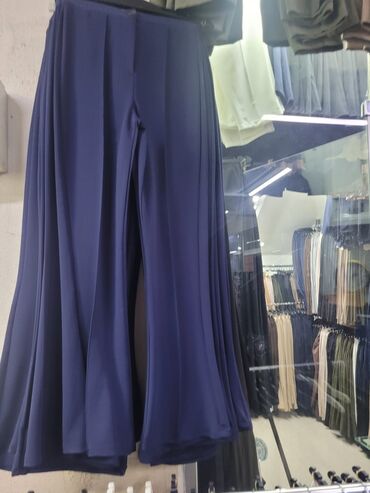 Qadın şalvarları: Qadın şalvari - Model: Qeniş kəsimli, ətək effektli şalvar (palazzo — 4