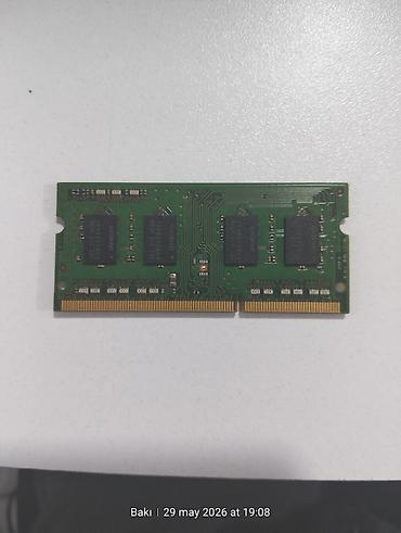 2gb ddr3 notebook ram: Operativ yaddaş (RAM) Samsung, 2 GB, 1333 Mhz, DDR3, Noutbuk üçün, İşlənmiş — 2