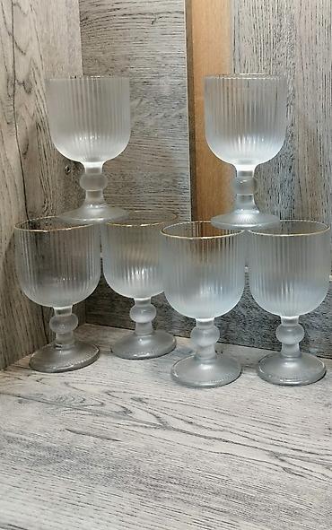 стеклянные бутыли для вина: Набор бокалов GLASS WARE - Комплектация: 6 бокалов на ножке - — 2