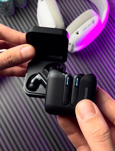 игр: Беспроводные вакуумные наушники, Lenovo, Новый — 3
