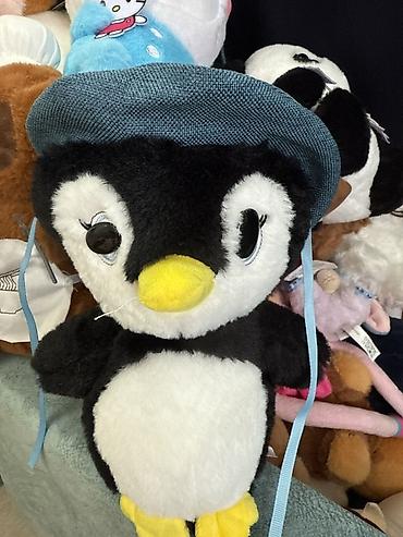 Игрушки: Мягкие игрушки — набор Описание: - Плюшевый котик-бродячка с багетом — 20