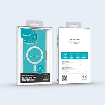 Maske i futrole za telefone: Futrola NILLKIN Nature Pro Magnetic za iPhone 16 Pro (6.3) bela. Uz — 11