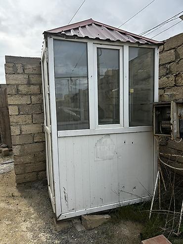 Butkalar, köşklar: Portativ mühafizəçi/kassa köşkü - Material: ağ PVC/profil karkası — 2