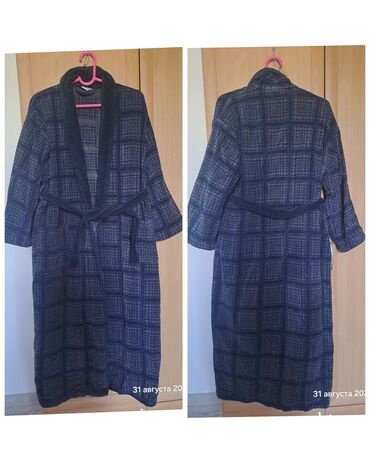 узбекские чапаны: Мужской домашний костюм, 6XL (EU 52), Б/у, цвет - Синий, Самовывоз