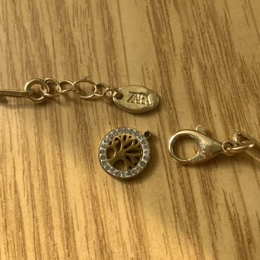 tek qas: ZARA qızılı rəngdə zəncir boyunbağı Təcili satılır. Baha alınıb