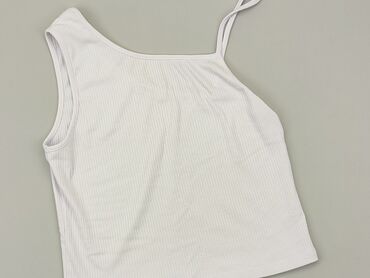 białe letnie bluzki damskie: Top L, stan - Dobry
