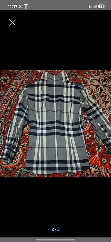 burberry etir: Burberry London köynəyi - Dizayn: klassik böyük dama (bejevı, tünd — 2