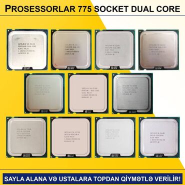 Videokartlar: Prosessor Intel Pentium Prosessorlar “LGA 775 İntel Dual Core”, 2 nüvə, İşlənmiş