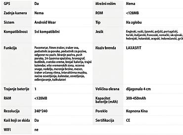 satovi vrsac: Na prodaju potpuno nov, neotpakovan pametni sat Q11 (Laxasfit) u — 8