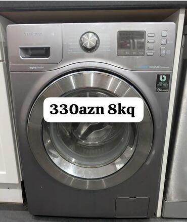 Paltaryuyan maşınlar: Paltaryuyan maşın Samsung, 8 kq, Avtomat, Qurutmasız, Kredit yoxdur