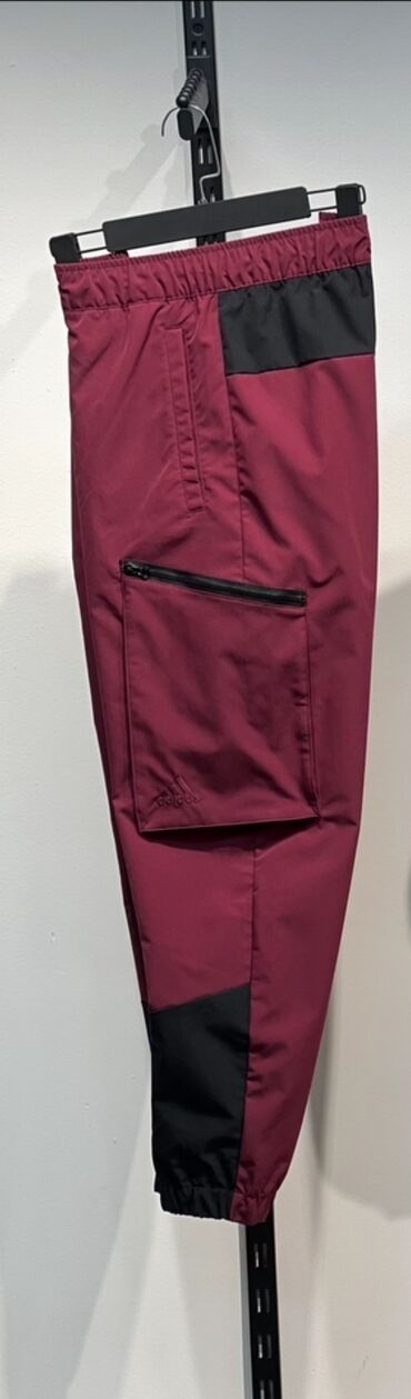 джинсовые брюки женские: Эркектердин шымы, 2XL (EU 44), Adidas, Колдонулган, түсү - Кызыл, Өзү алып кетүү