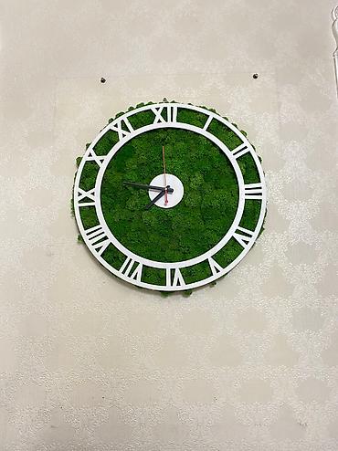 Часы для дома: Часы настенный часы декор для дома Часы с натуральным мхом эко часы at lalafo.kg — 6 Часы для дома: Часы настенный часы декор для дома Часы с натуральным мхом эко часы — 6