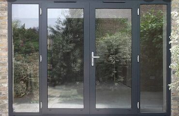 алюминевые двери окна: Цвет - Белый