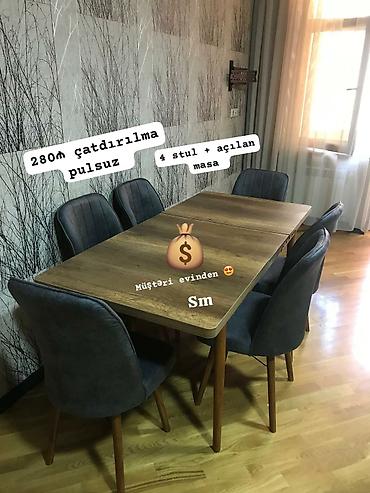stol və stul dəstləri: Masa desti rəng seçimi var — 1