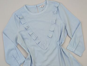 białe bluzki koszulowe z długim rękawem: Blouse, L (EU 40), condition - Perfect