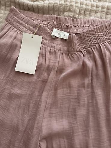 Женская одежда: Брюки, Zara, L, цвет - Розовый — 5