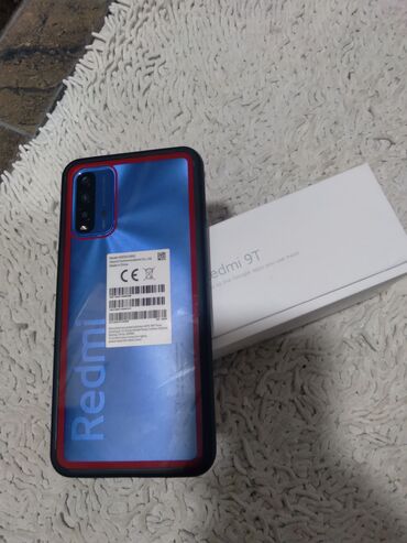 сотовый телефон редми: Xiaomi, Redmi 9T, Б/у, 128 ГБ, цвет - Синий