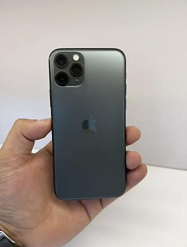 Apple iPhone: IPhone 11 Pro, Б/у, 256 ГБ, Matte Midnight Green, Зарядное устройство, Защитное стекло, Коробка, 100 % — 1