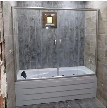 Duş kabinaları, arakəsmələr: Yeni Arakəsmə, Düzbucaqlı, Pulsuz çatdırılma — 13