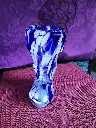 Ostali kućni dekor: Cizma,vaza nova murano,usnama duvano staklo iz 70,80ih. god — 11