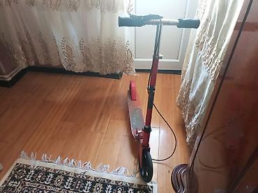 elektrik skuterlər: Şəhər üçün skuter – mexaniki, iri təkərli - Rəng: qırmızı - — 3