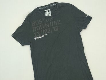 czarne eleganckie t shirty: T-shirt, M, stan - Dobry