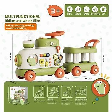 Guralice za bebe: Novo Guralica vozić Svetlosni i zvučni efekti Para na lokomotivi i — 9