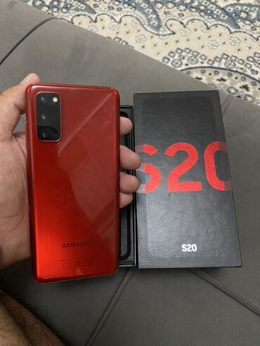 списанные айфоны бесплатно: Samsung Galaxy S20, Б/у, 128 ГБ, цвет - Красный, 2 SIM