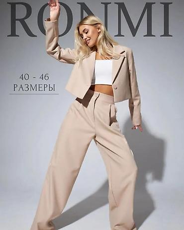mind error: Продаю: женские костюмы RONMI: укороченный жакет + широкие брюки - — 9