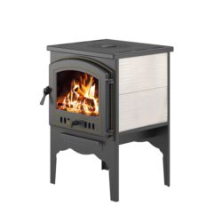 трубы дымохода: Печь-камин на твердом топливе с панорамным стеклом - Материал