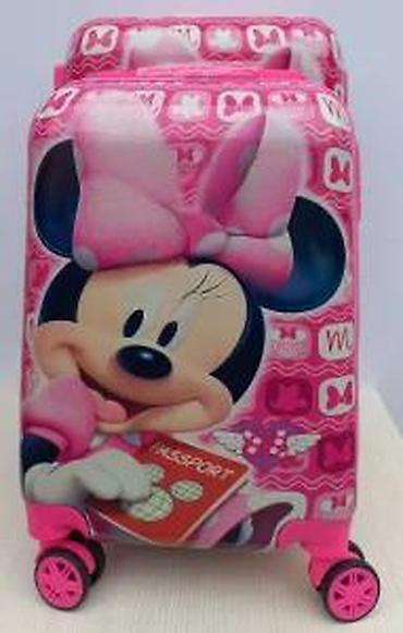 Rančevi, torbe i koferi: Dečiji koferi set – Minnie Mouse motiv - Set od 2 kofera u ružičastoj — 17