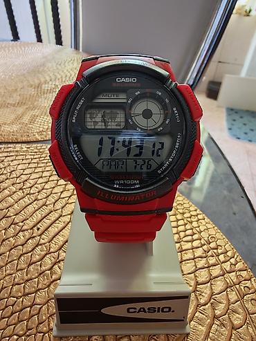 CASIO qol saatı – rəqəmsal, idman üslubunda Model: AE-1000 seriyası