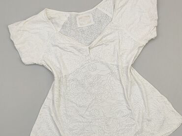 białe bluzki ze złotymi dodatkami: Bluzka Damska, M, stan - Dobry