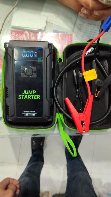lider tekerler: Avtomobil üçün portativ Jump Starter + hava kompressoru — 1