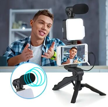 telefon tripod: Həm tik tok həm vlog çəkmək üçün set Tik tok canlı yayım açmaq, vlog