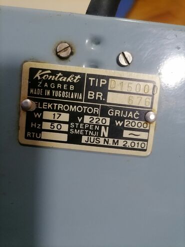 Kaloriferi: Grejalica duvaljka 2000 w ispravna Kontakt Zagreb
Mirjevo na lalafo.rs — 8 Kaloriferi: Grejalica duvaljka 2000 w ispravna Kontakt Zagreb
Mirjevo — 8