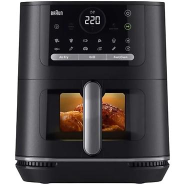 prestejin 5: Braun Air Fryer – 6L, 2000W, 20 Proqram, Elektron İdarəetmə, Qara — 1