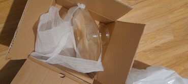 Tort və şiriniyyat qabları: Tort və şiriniyyat qabı, rəng - Sarı, Şüşə, Türkiyə — 8