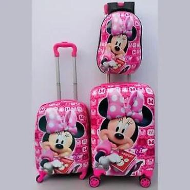 Rančevi, torbe i koferi: Dečiji set kofera Minnie Mouse – 3 dela, pink - Dizajn: živopisni — 18