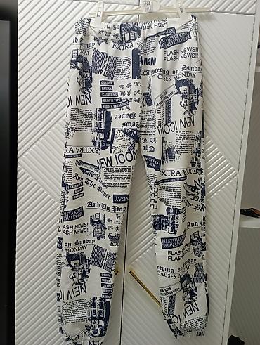 capa: Qadın/trend unisex şalvar – qəzet printli.tezedir.hec — 2