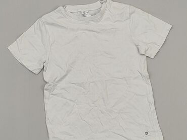 biała koszulka sportowa: Koszulka, 8 lat, 122-128 cm, stan - Zadowalający