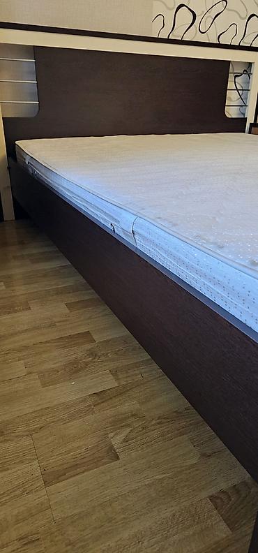 Çarpayılar: İşlənmiş, İkinəfərlik çarpayı, Bazasız, Matras ilə, Siyirməsiz, Azərbaycan — 4