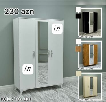 прихожая мебель: Гардеробный шкаф, Новый, 3 двери, Распашной, Прямой шкаф, Азербайджан