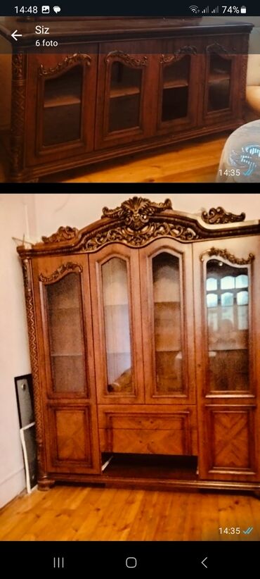 стол в стиле прованс: Klassik üslubda massiv ağacdan hazırlanmış qonaq otağı/yataq otağı
