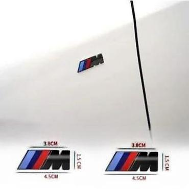 Auto delovi, gume i tjuning: Znak za krilo Bmw M crni x2. Samolepljivi metalni znakovi za krilo. ✨ — 8