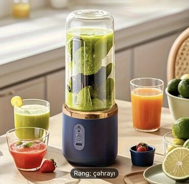 ot doğrayan aparatlar: Yenidir. 6 bıçaqlı 14oz portativ blender - USB yenilənən, qapaq